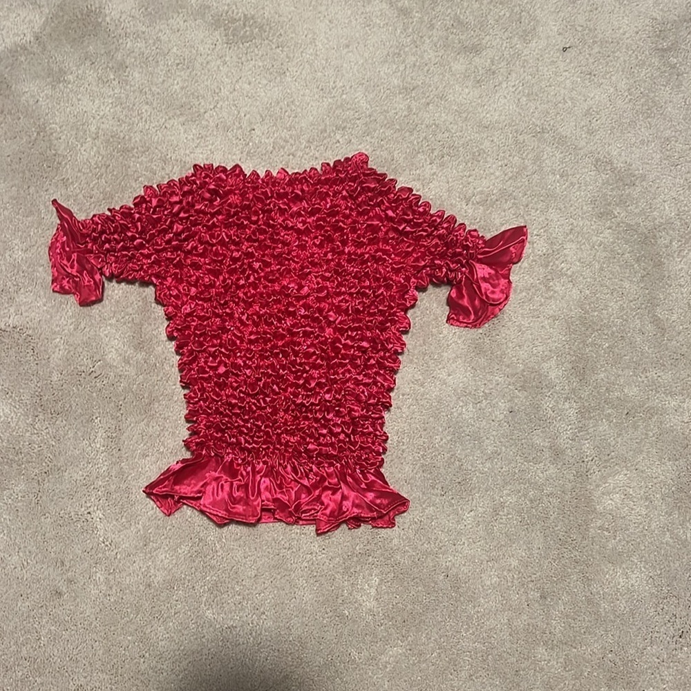 one size pink popcorn lightweight blouse - Picture 2 of 2